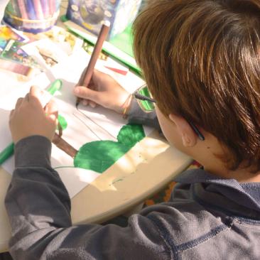 LSCP boy drawing